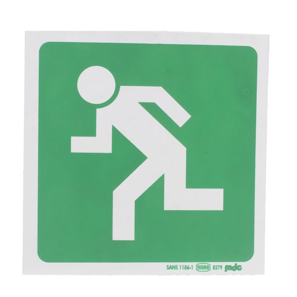 Running Man Left-Green - 190 x 190mm