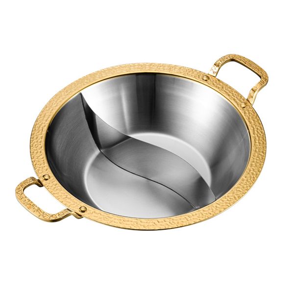 304 Stainless Steel Hot Pot - Compatible with Induction and Gas Stoves