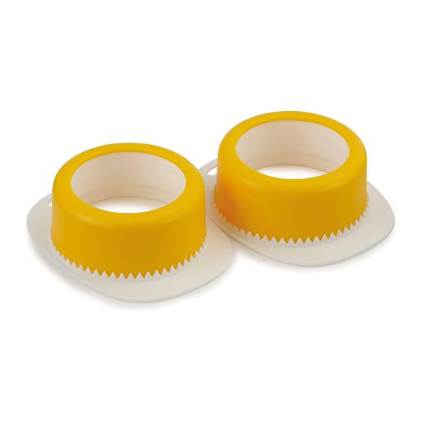 Pack Of 2 Egg Poachers Set - Yellow/White