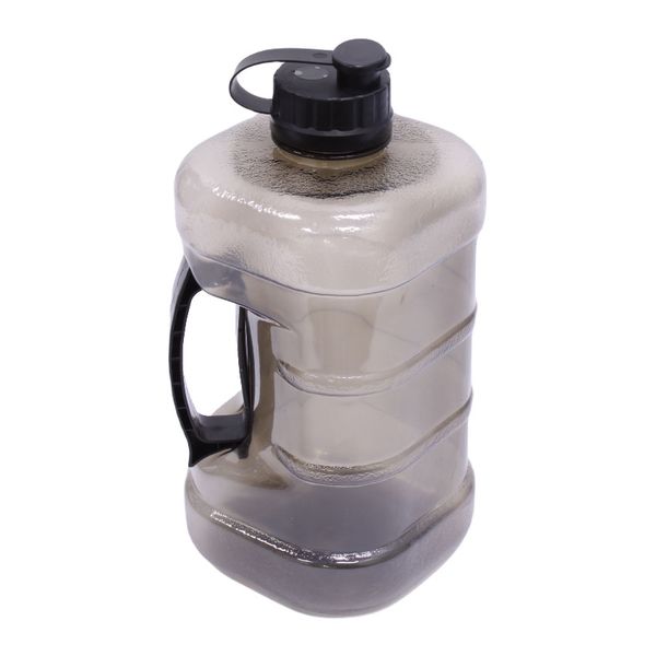 2 Litre Sports Water Bottle With Integrated Carry Handle - Black