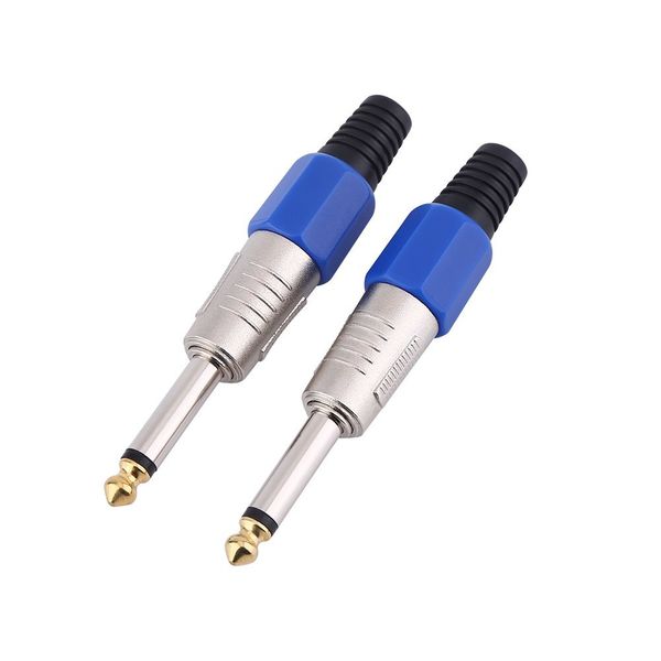 6.35mm Audio Jack Connector with Gold Plated Plug, for Microphone 6.35