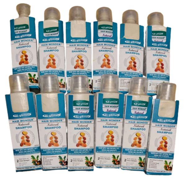Hair Wonder El-Glittas Natural Shampoo - 12 Piece