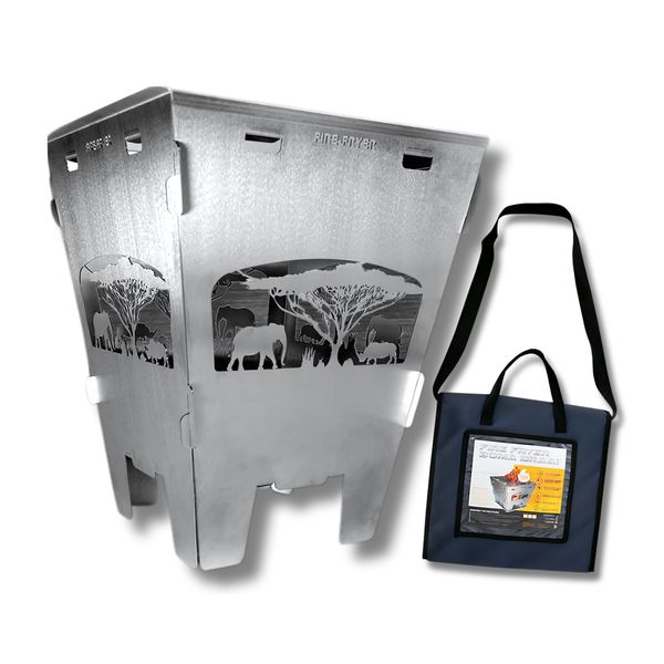 Portable Braai &amp; Fire Pit | Foldable Safari design
