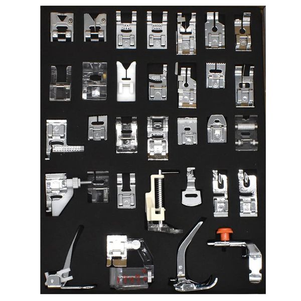 Professional Domestic Sewing Machine Presser Feet Kit - 11 Piece