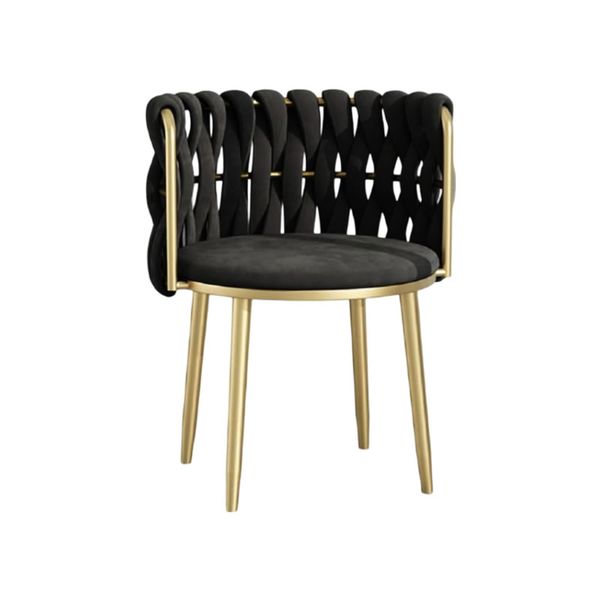 Velvet Stylish Back Arm Chair Y348