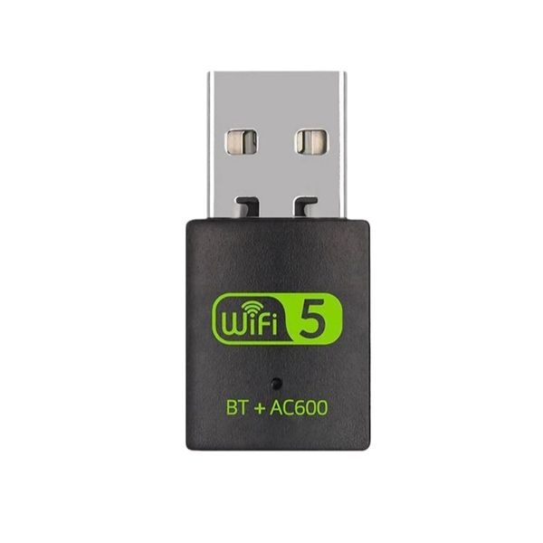 For 600M USB WiFi Bluetooth Adapter Dual Band Desktop Laptop &amp; PC