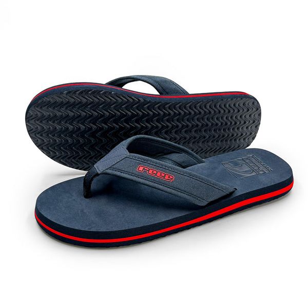 Reef One Men's Sandal - Water-Friendly Comfort Flip-Flop (Black or Navy)