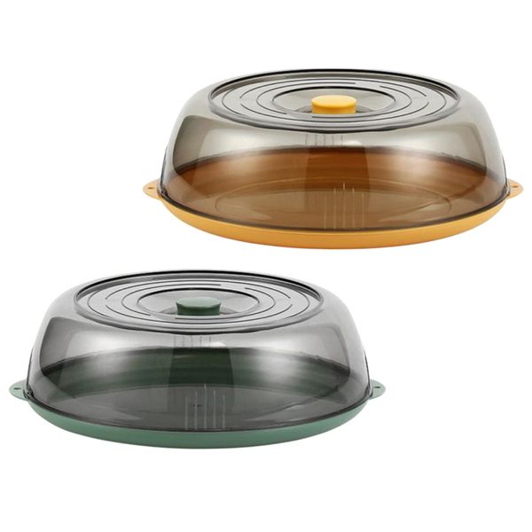 Kitchen Food Preserving Transparent Cover Storage Container Set of 2 (28cm)