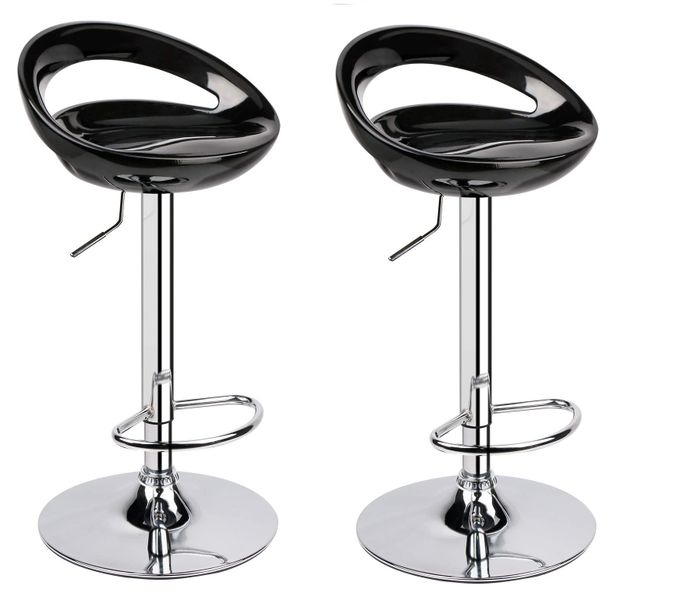 Bar / Kitchen Counter Stools - Set of 2 – Black Colour
