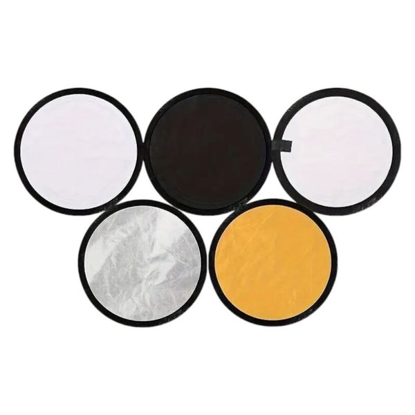 5-in-1 Portable Photography Reflector Set - 30cm Round