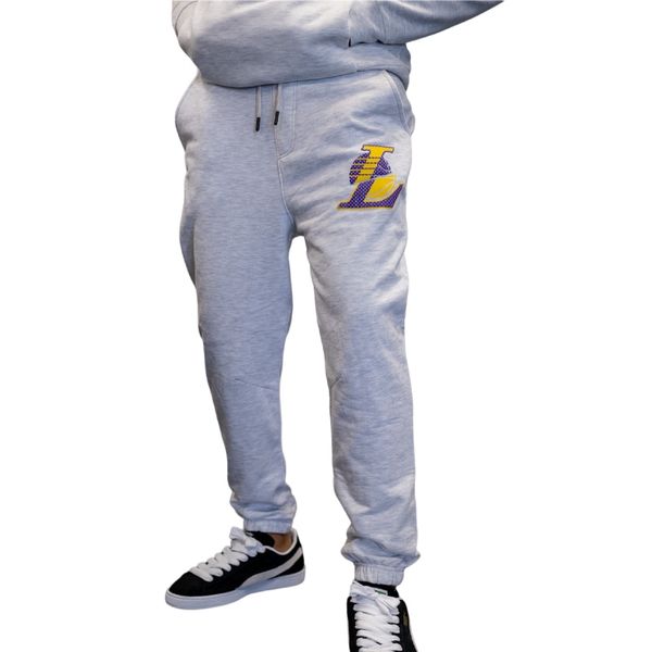 NBA Men's LA Lakers Baseline Jogger - Ice Melange