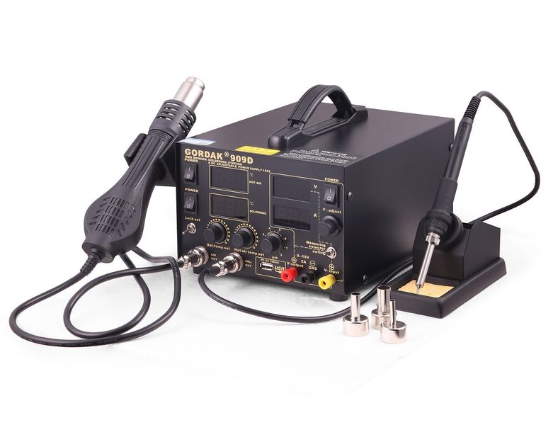 Gordak 3 in 1 Hot Air Station with Soldering Iron &amp; Power Supply