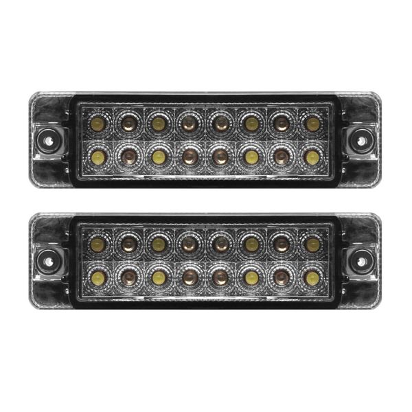 Smoked LED 2 Indicator Light Set Compatible with Volkswagen Golf 1