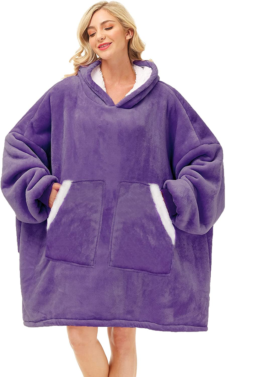 Oversize Purple Blanket Hoodie Shop Today. Get it Tomorrow
