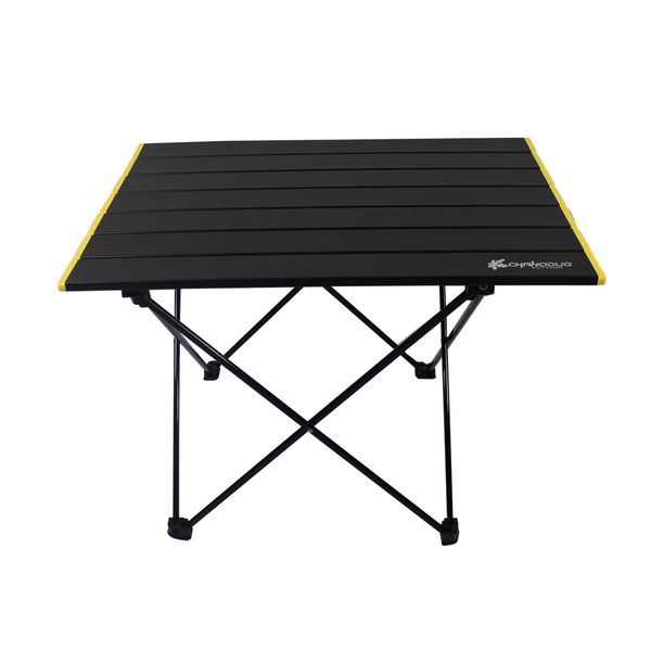 60x40x40cm Chanodug Roll Top Fold Up Lightweight Camping Table &amp; Bag FX7077