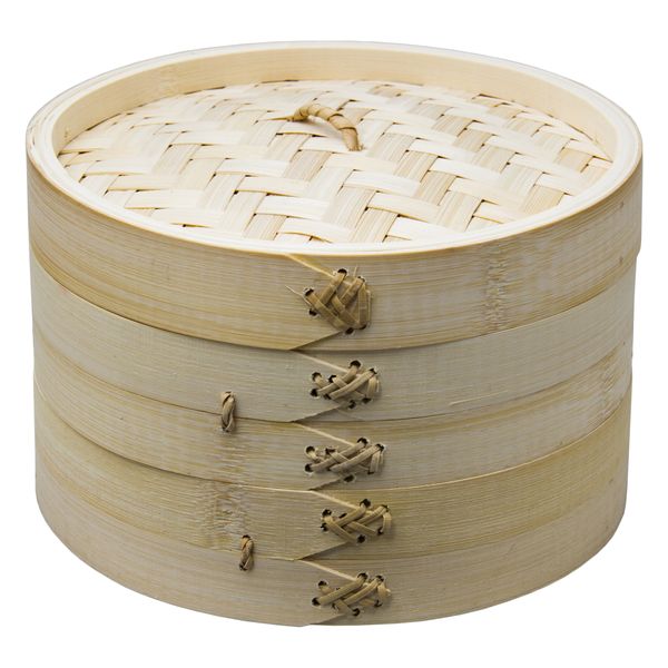 Regent Bamboo Oriental Steamer 2 Tier with Lid (210mm Diax137mm)