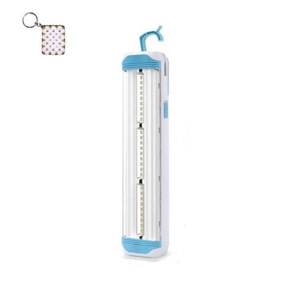 FA-7673B Solar Powered LED Rechargeable Emergency Lamp And A Keyholder