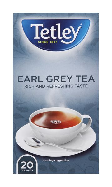 Tetley Earl Grey Tea 20's Pack of 6