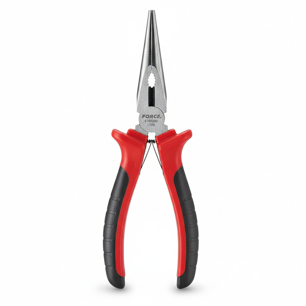 Force 8 Inch Long Nose Plier for Gripping, Bending, and Cutting
