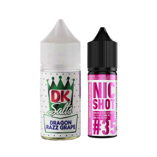 Donut King 30ml E-liquid 35MG Juice - Dragon Razz Grape