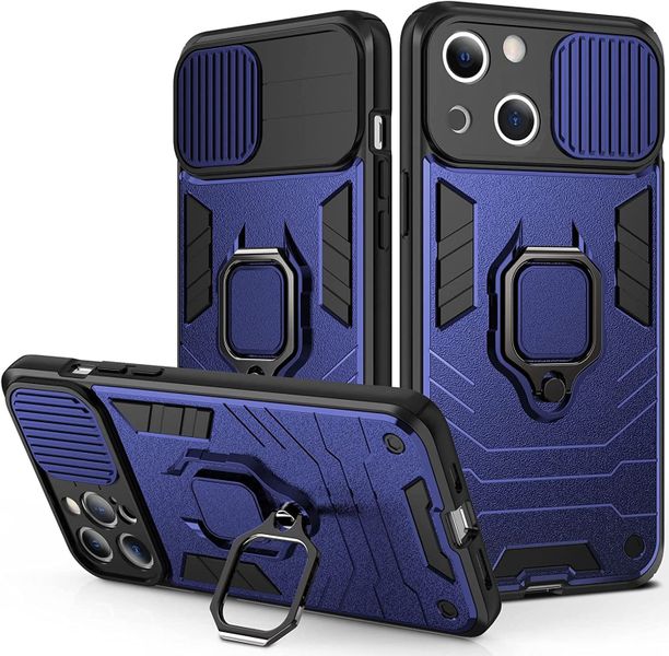 Sliding Camera Case for iPhone 13 mini, kickstand Shockproof Armor 02