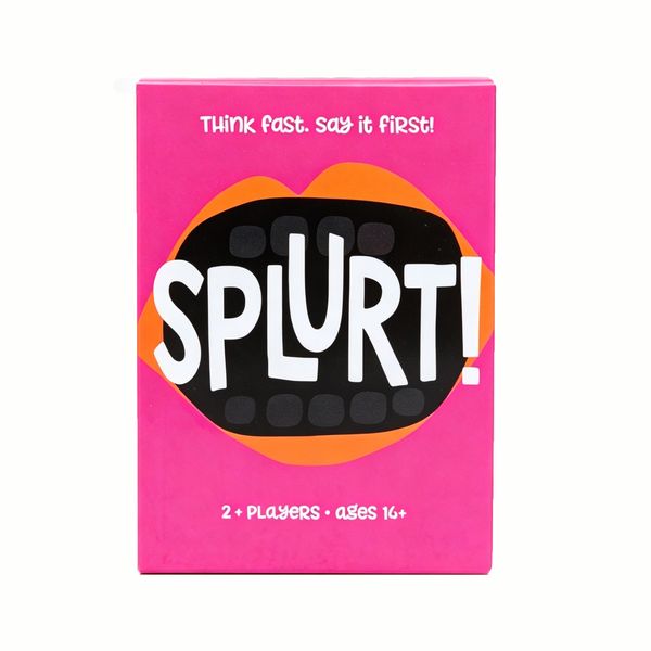 Splurt! Fast-Paced Word Naming Card Game - 100 Cards, 2+ Players, Ages 14+