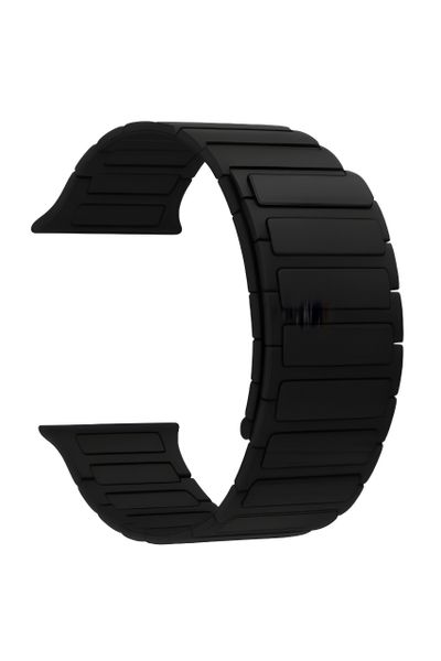 Magnetic Silicone Watch Strap Compatible with Apple- 42mm/44mm/45mm/49mm