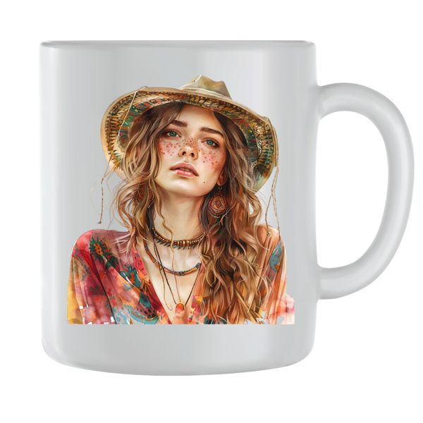 Free Spirit Coffee Mugs for Women Boho Girls Graphic Cups Design Gift 161