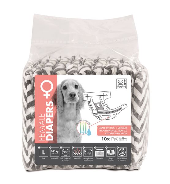 M-Pets Female Dog Diapers - Large