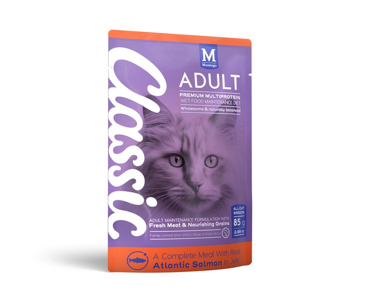 Montego Classic - Adult Cat Wet Food Salmon 85 g (Pack of 36)