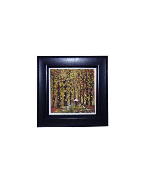 Brown Jacaranda-Framed Fine Art Painting-Wall Art