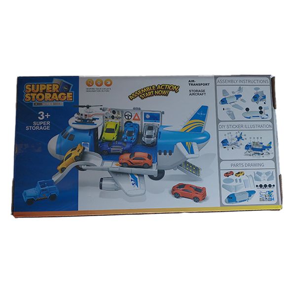 Plastic Toy Model Airplane and Cars
