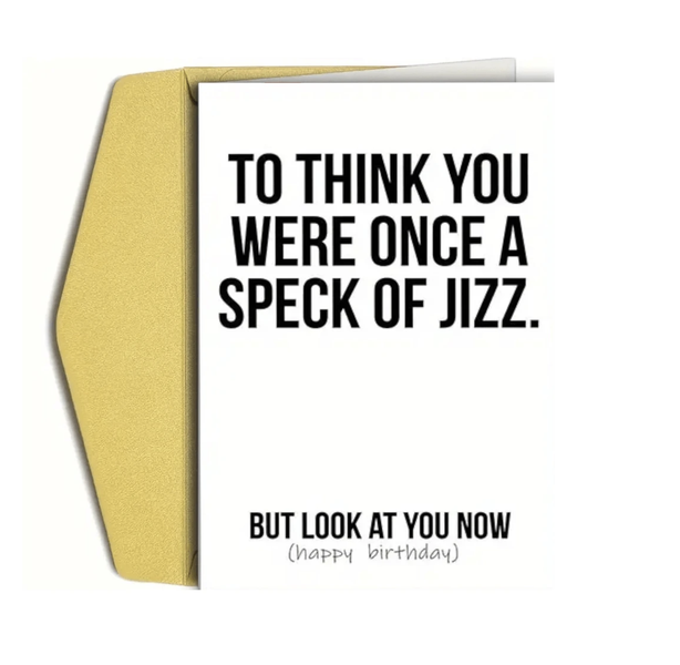 Happy Birthday Card and Envelope - Funny Range - Grown up