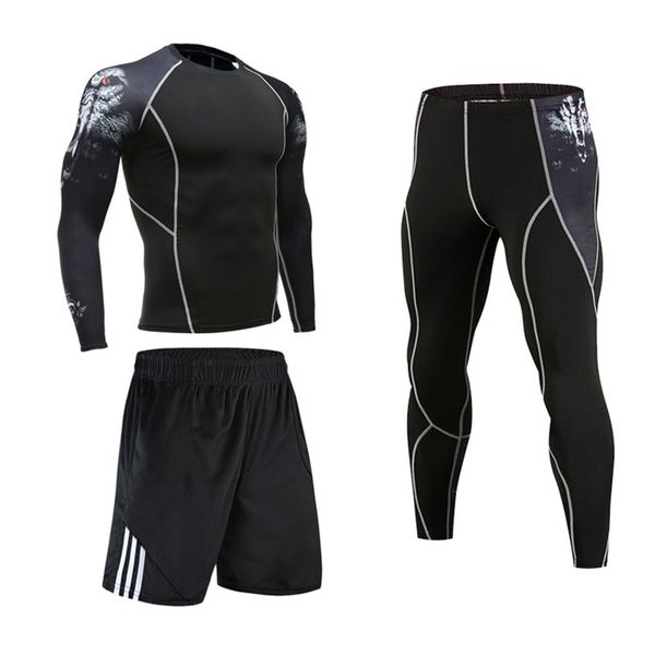 Men's Sportswear Compression Set - Gym Tights Training Clothes Workout Set