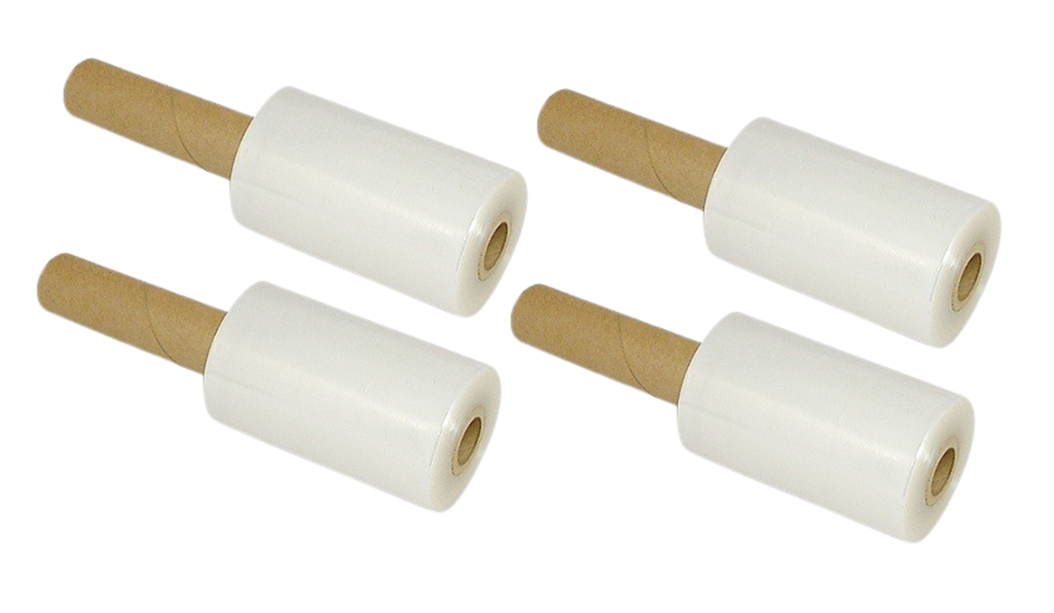 EMPORIUM Luggage & Office Plastic Cling Mini Handy Wrap 100m x 10cm -4 Pack