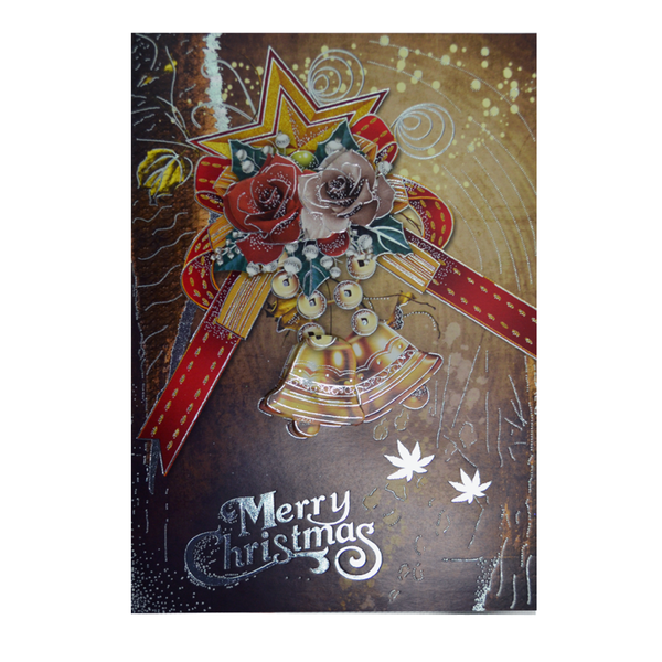 Bells &amp; Blooms Christmas Card