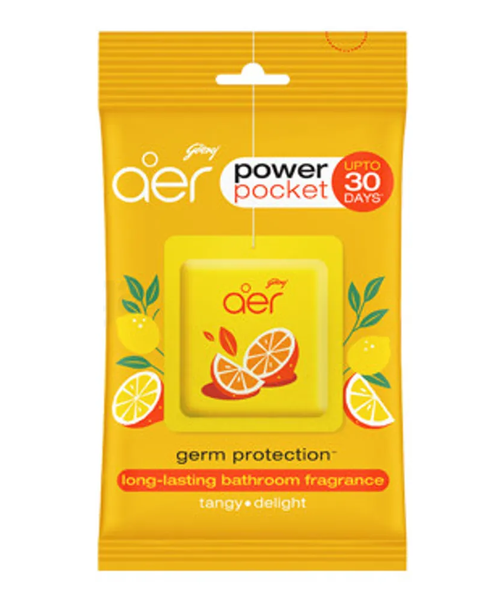 Godrej Aer Lemon Tangy Delight Power Pocket Hanging Air Freshener 10g