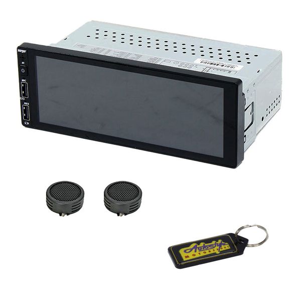 Targa 6.8" Android Bluetooth Media Player &amp; Evo Tweeters &amp; Gel Key Holder