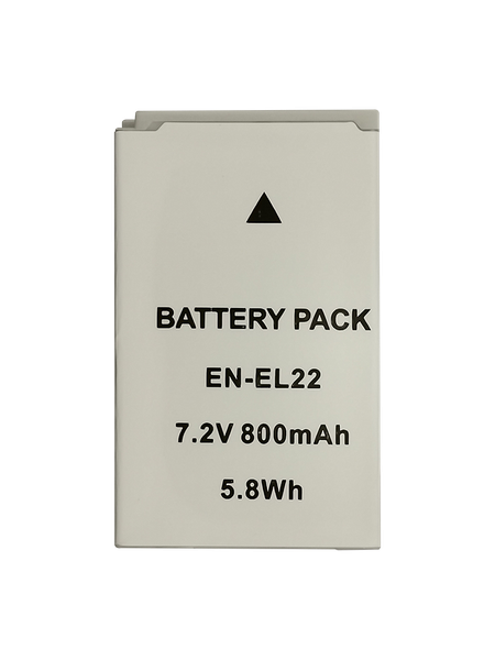 800mAh Lithium-Ion Battery Pack for Nikon EN-EL22