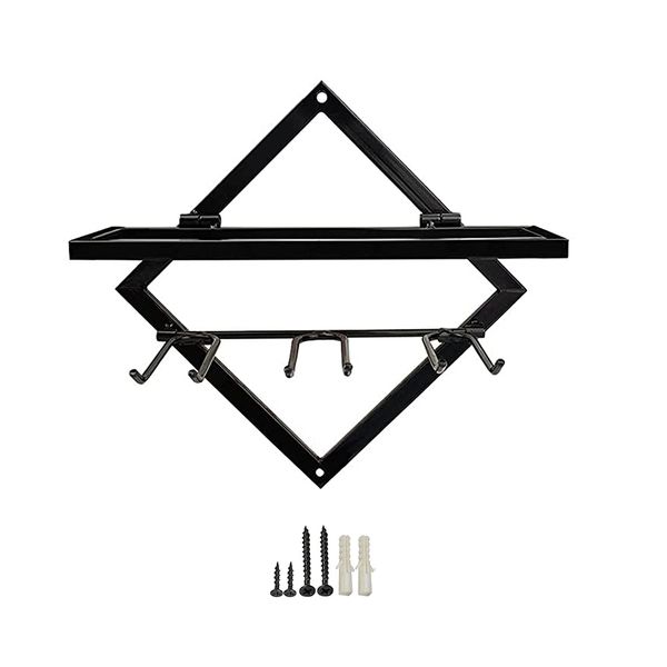 Foldable Wine Glass Holder Rack Wine Bottle Rack Wine Bottle Hanger