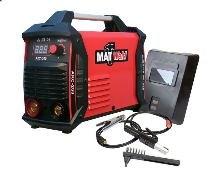 Matweld - Welder Inverter with Kit - 200A 220V (Red)