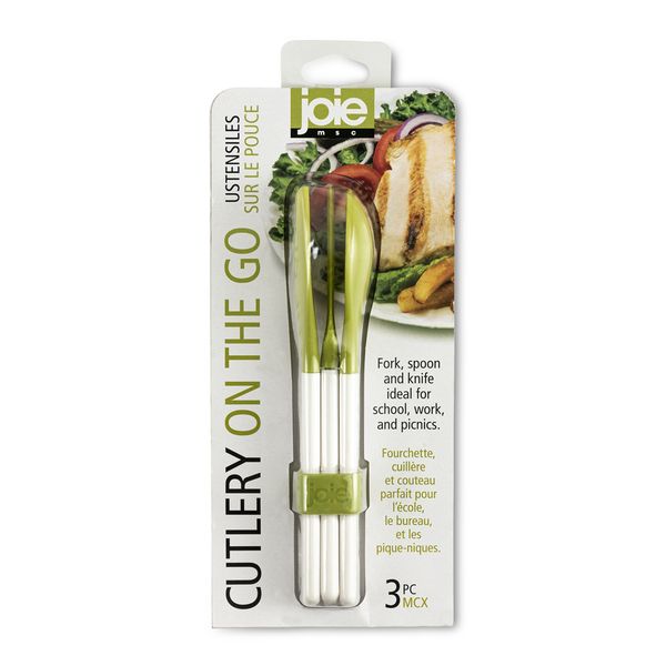 Joie - Cutlery On The Go Set - Green
