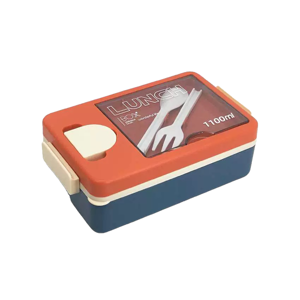 1100ML Multi-Compartment Lunch Box with Cutlery Bento Box