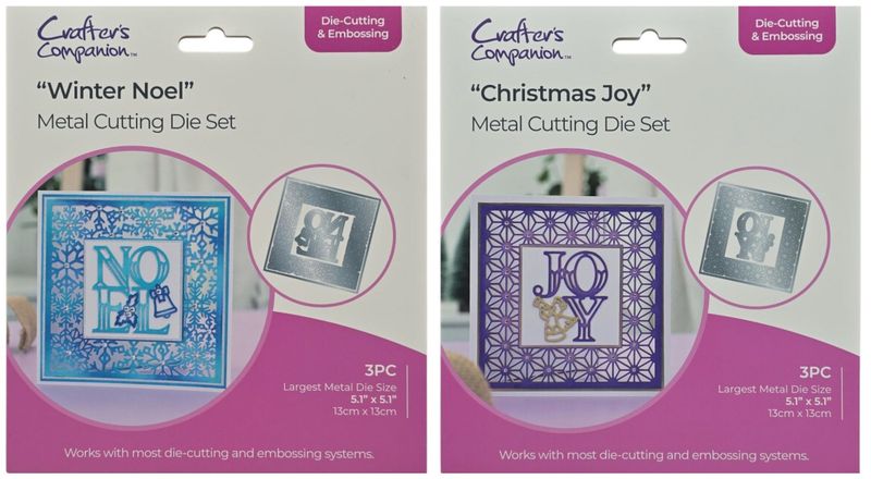 Crafters Companion Die-Cutting &amp; Embossing Metal Dies - 2 Pack Combo