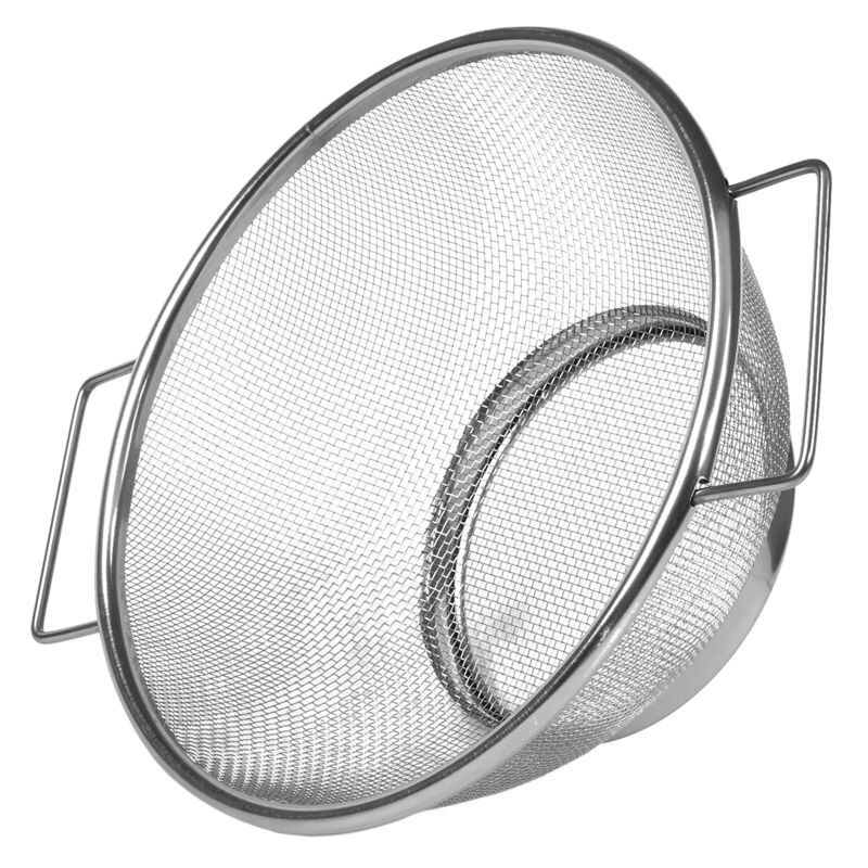 28cm Stainless Steel Fine Mesh Strainer Bowl Drainer Vegetable Sieve 