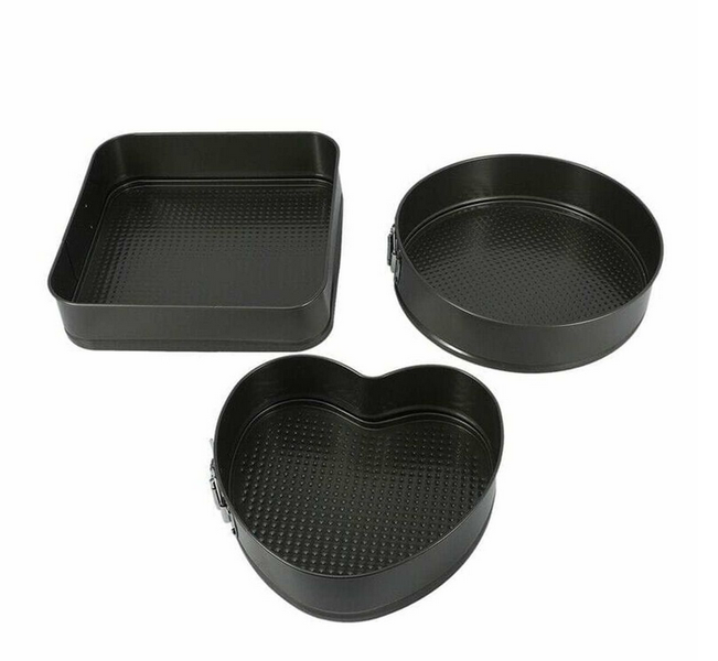 Three Piece Shape Cake Moulds