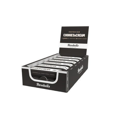 Barebells High Protein, No Added Sugar Bar, 12 x 55g- Cookies & Cream Image