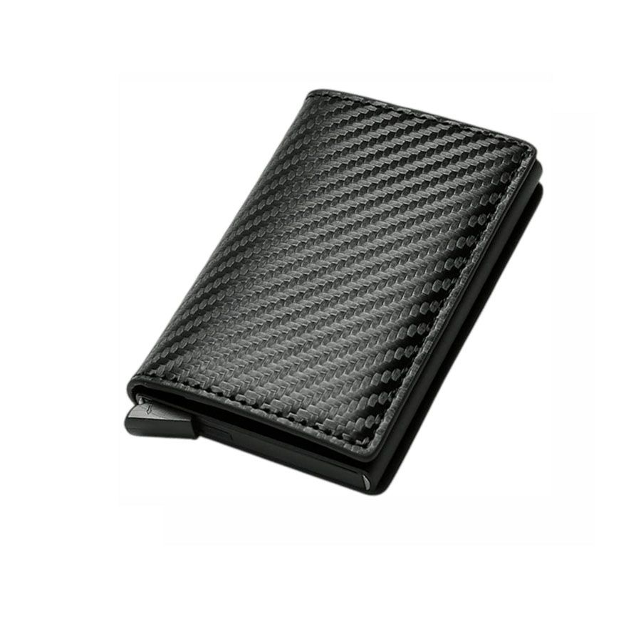 RFID Anti-Theft Carbon Fiber Multifunctional Men's Credit Card Wallet