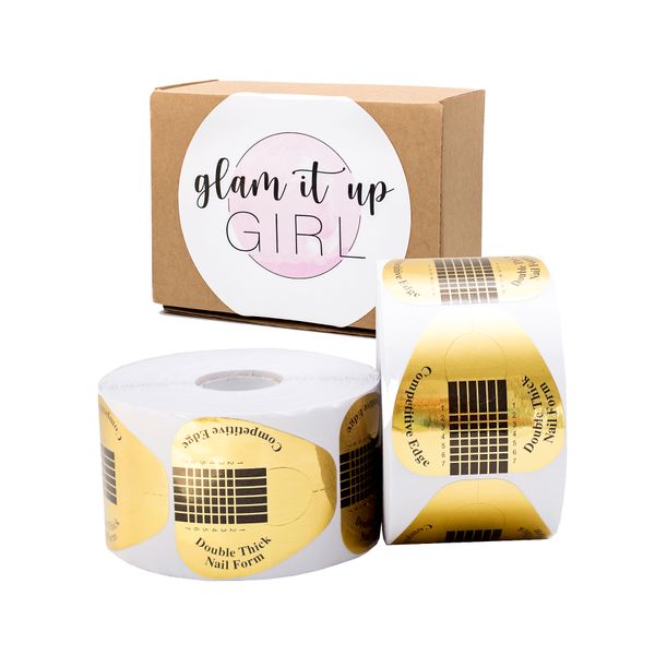 Glam It Up Girl/High-Quality UV Gel Nail Extension Paper Nail Forms - 500