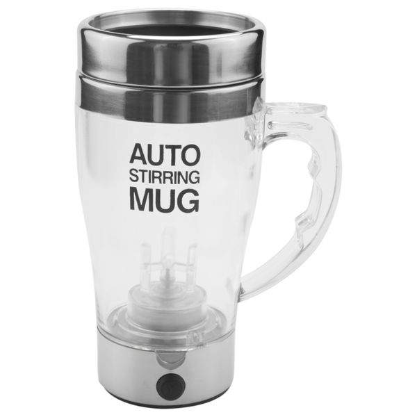 Self Stirring Mug Electric Lazy Automatic Coffee Tea Cup Double